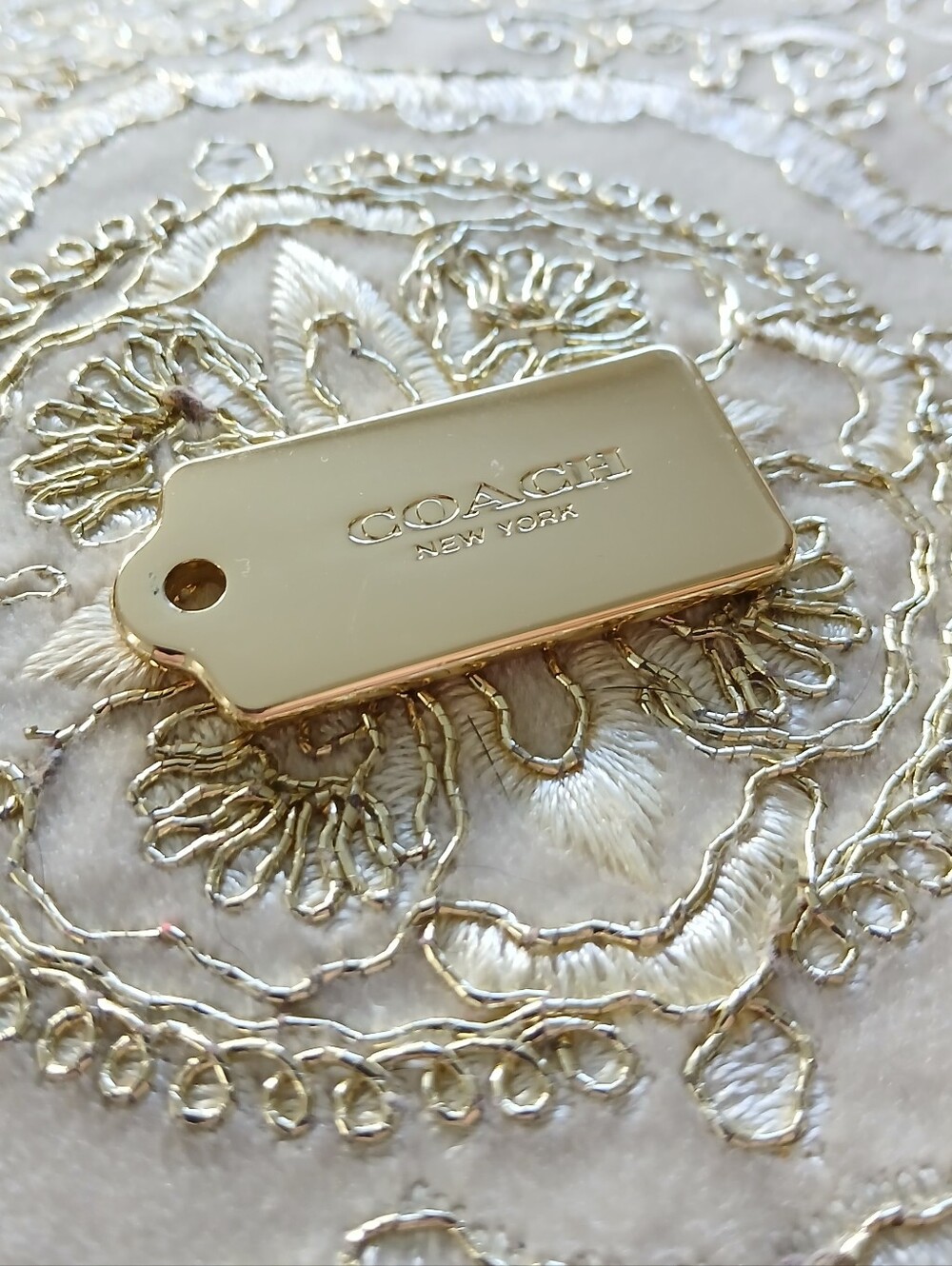 Coach Gold Metal  HangTag